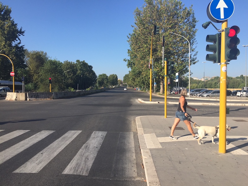 Roma in agosto: strade vuote