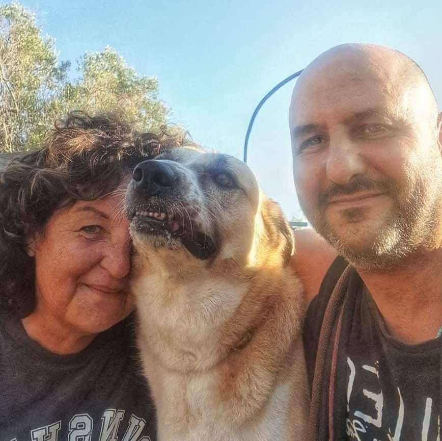 caroline peet in de hak van de laars met haar Italiaanse man