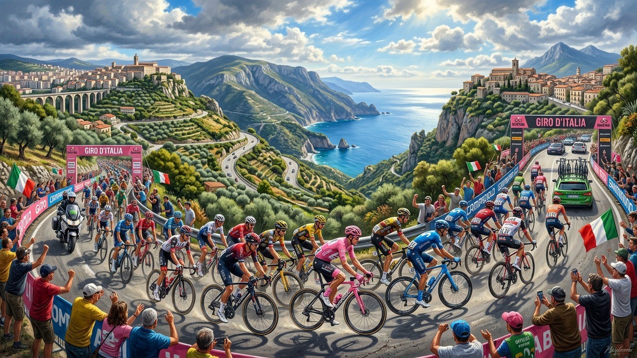 Giro 2026: 4a tappa esplosiva da Catanzaro a Cosenza