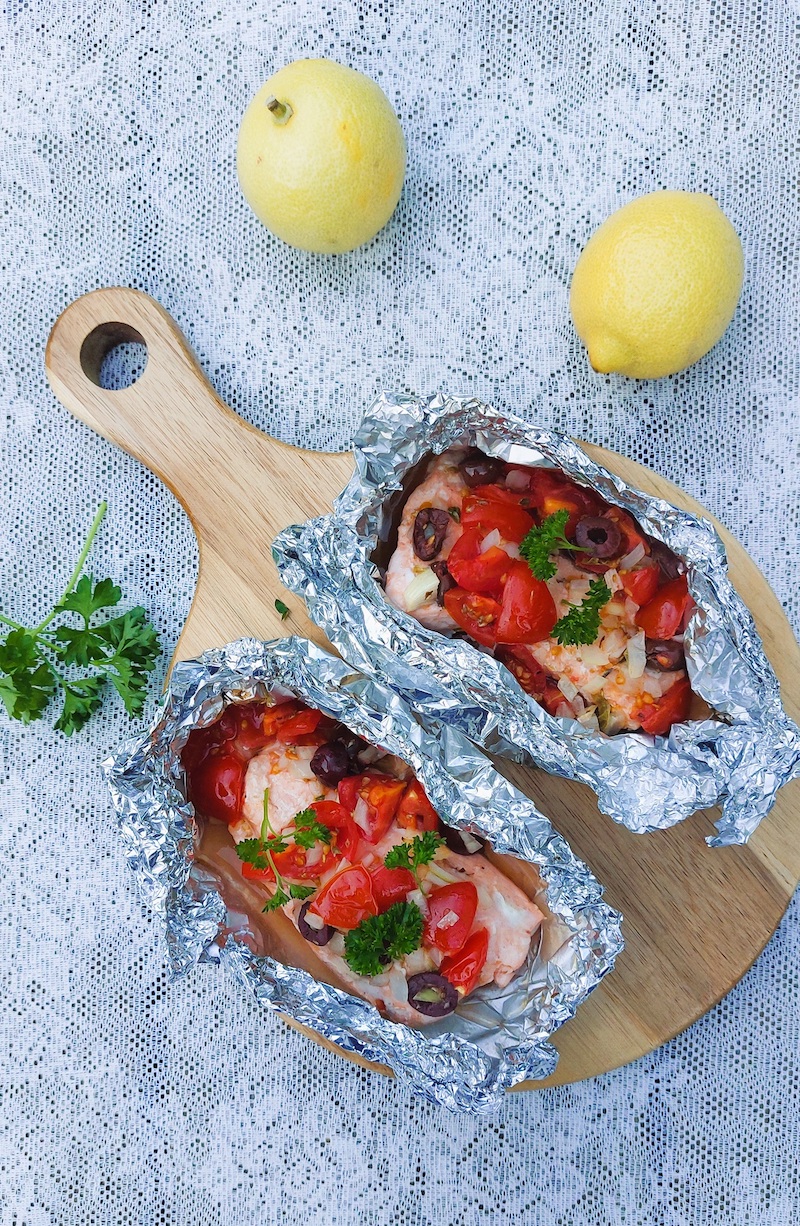 mediterrane zalmpakketjes