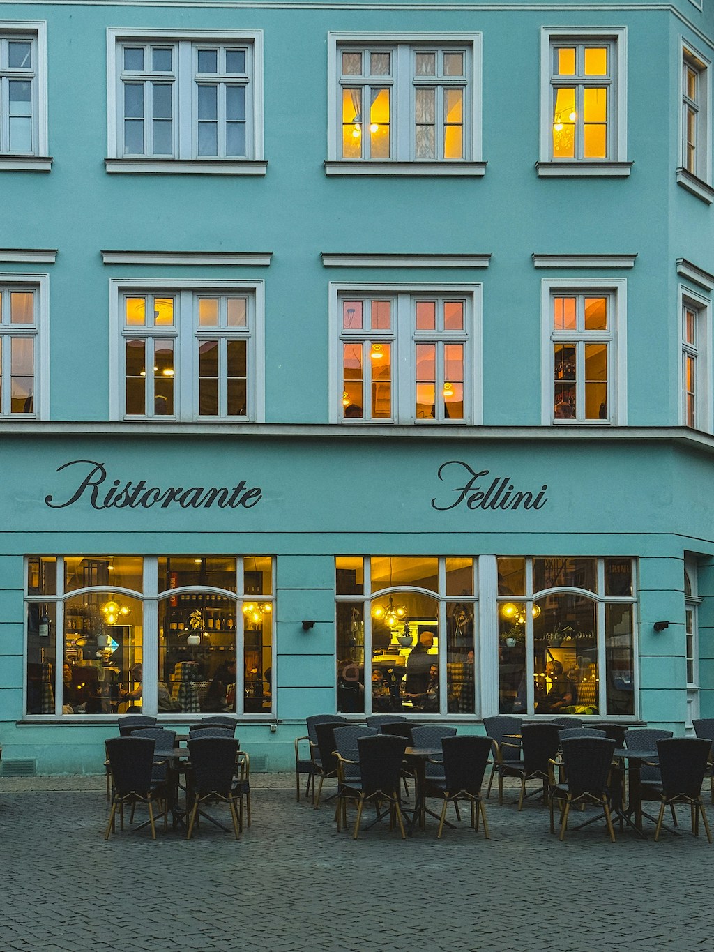 Ristorante Fellini, gevel van een Italiaans restaurant