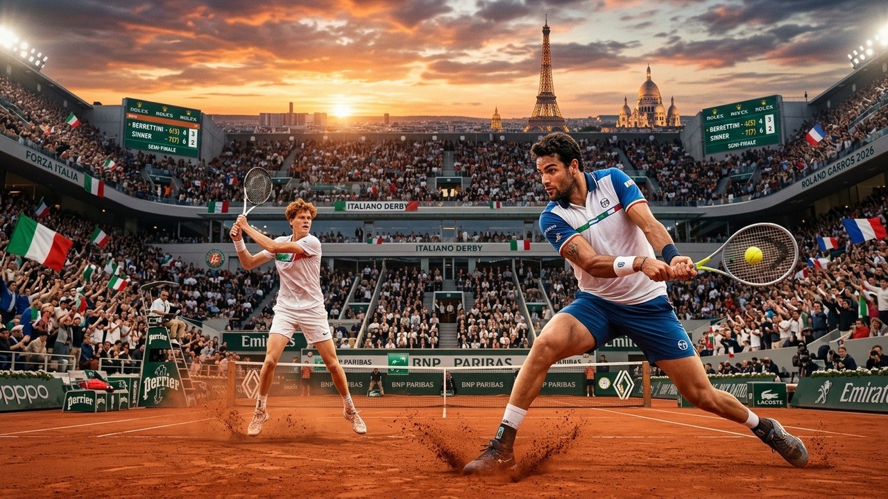 Arnaldi-Cobolli: duello italiano esplosivo nella semifinale del Roland-Garros 2026