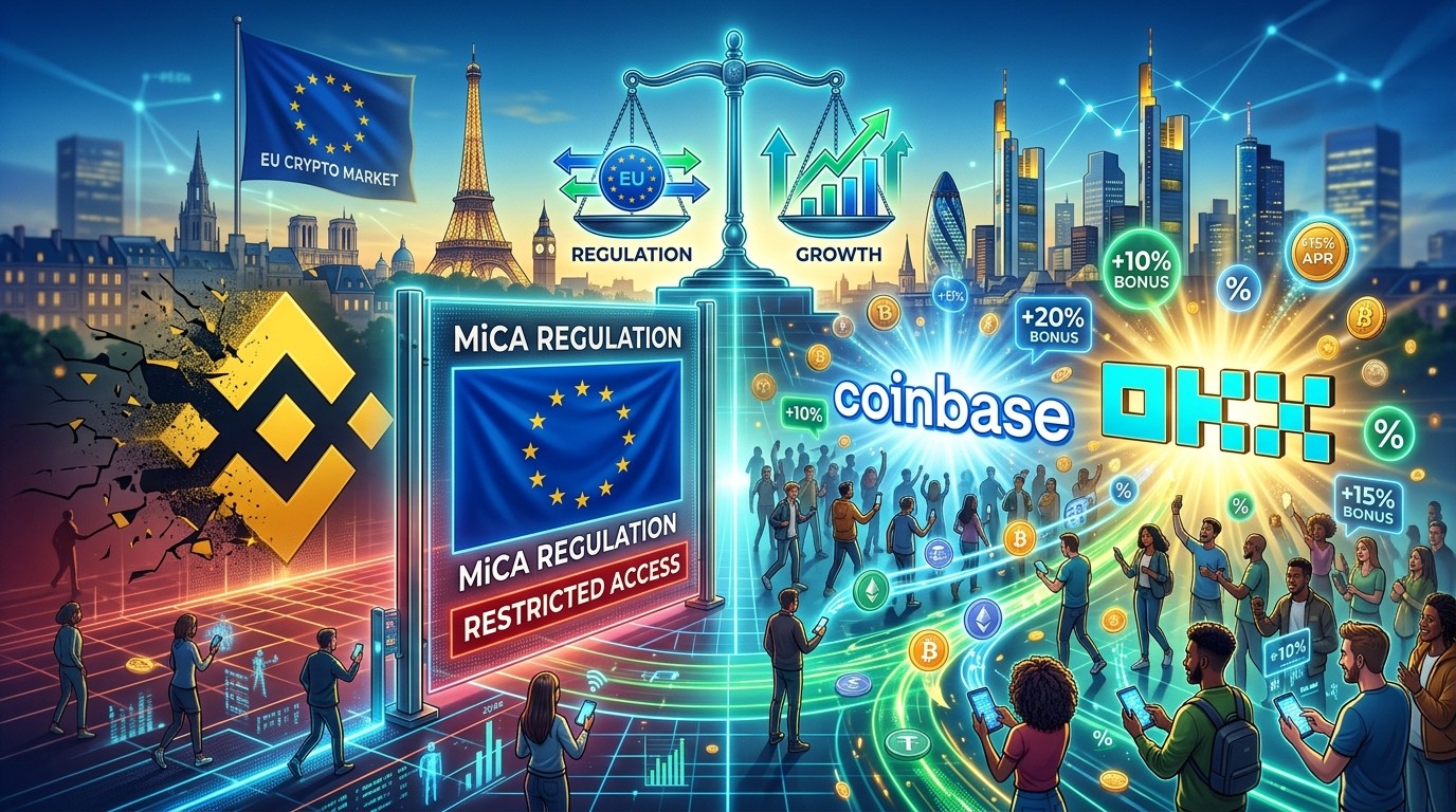 Coinbase e OKX attirano gli utenti di Binance in Europa