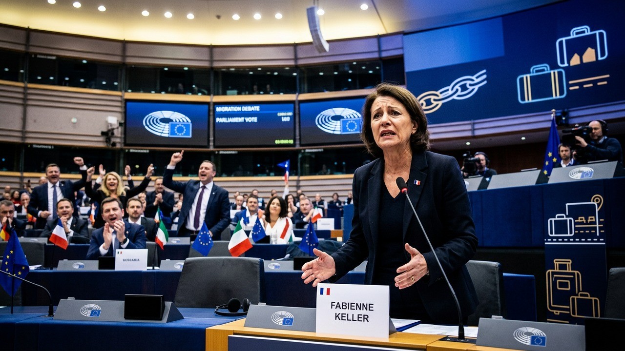 Fabienne Keller denuncia la destraAnalizzando il contesto politico Parlamento europeo dopo la votazione sul regolamento Ritorno