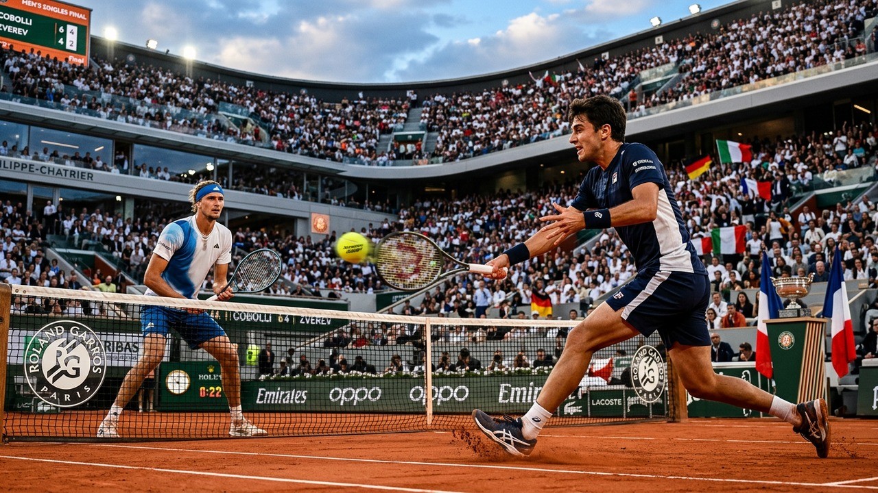Flavio Cobolli affronta Alexander Zverev: una finale epica al Roland Garros 2026