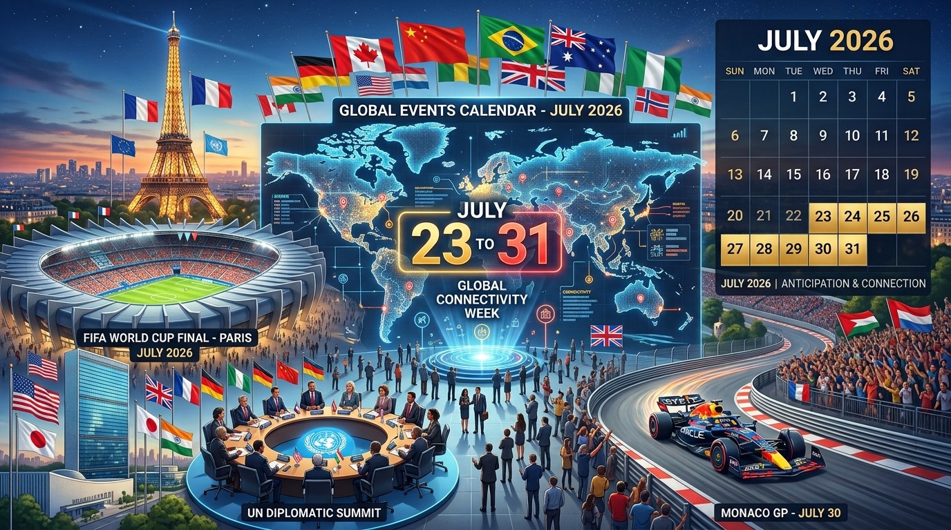 Agenda internazionale luglio 2026: eventi chiave da seguire